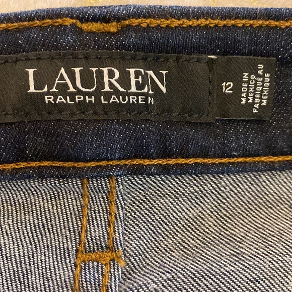 Lauren Ralph Lauren High-Rise Permier Dark Wash Jeans Sz 12 - Picture 6 of 11